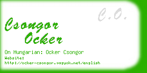 csongor ocker business card